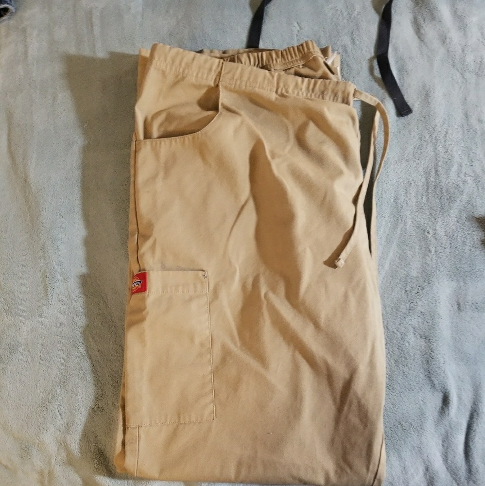 Khaki xl dickies scrub pants